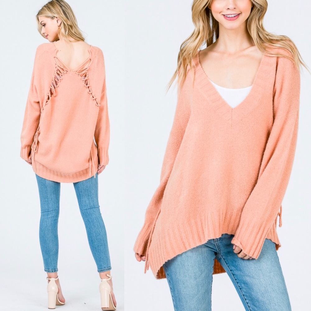 Blush Ultra Soft Oversize Jumper Sweater - Picture 6 of 6